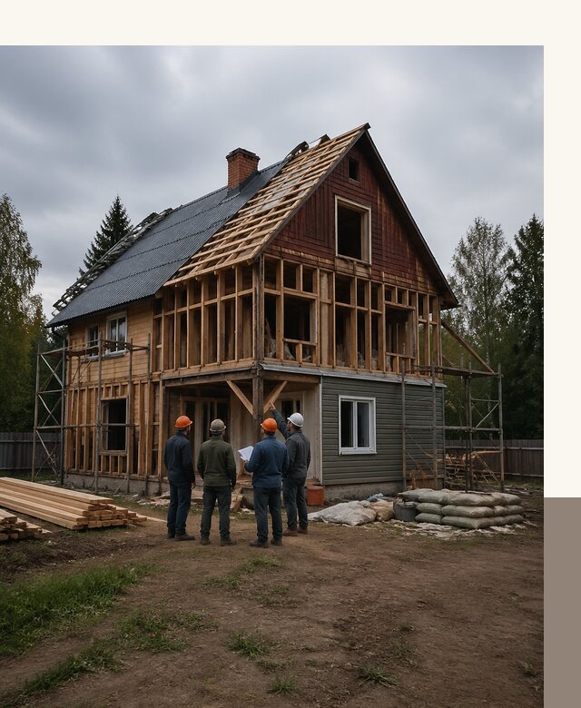 Реконструкция дачного дома в Славгороде под ключ с проектом